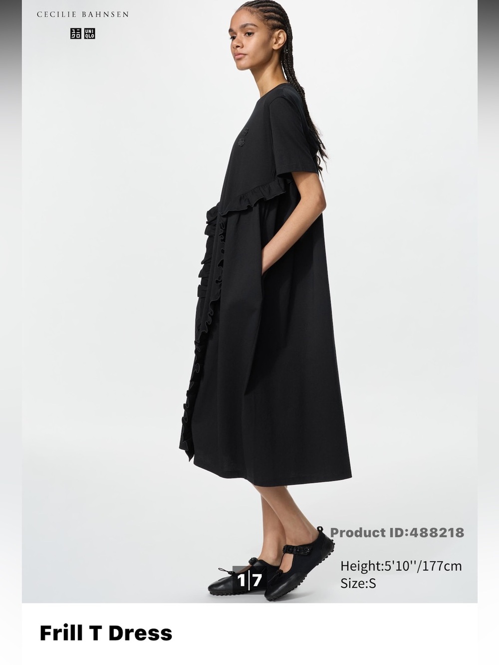 Uniqlo Frill T Midi Dress Cecilie Bahnsen